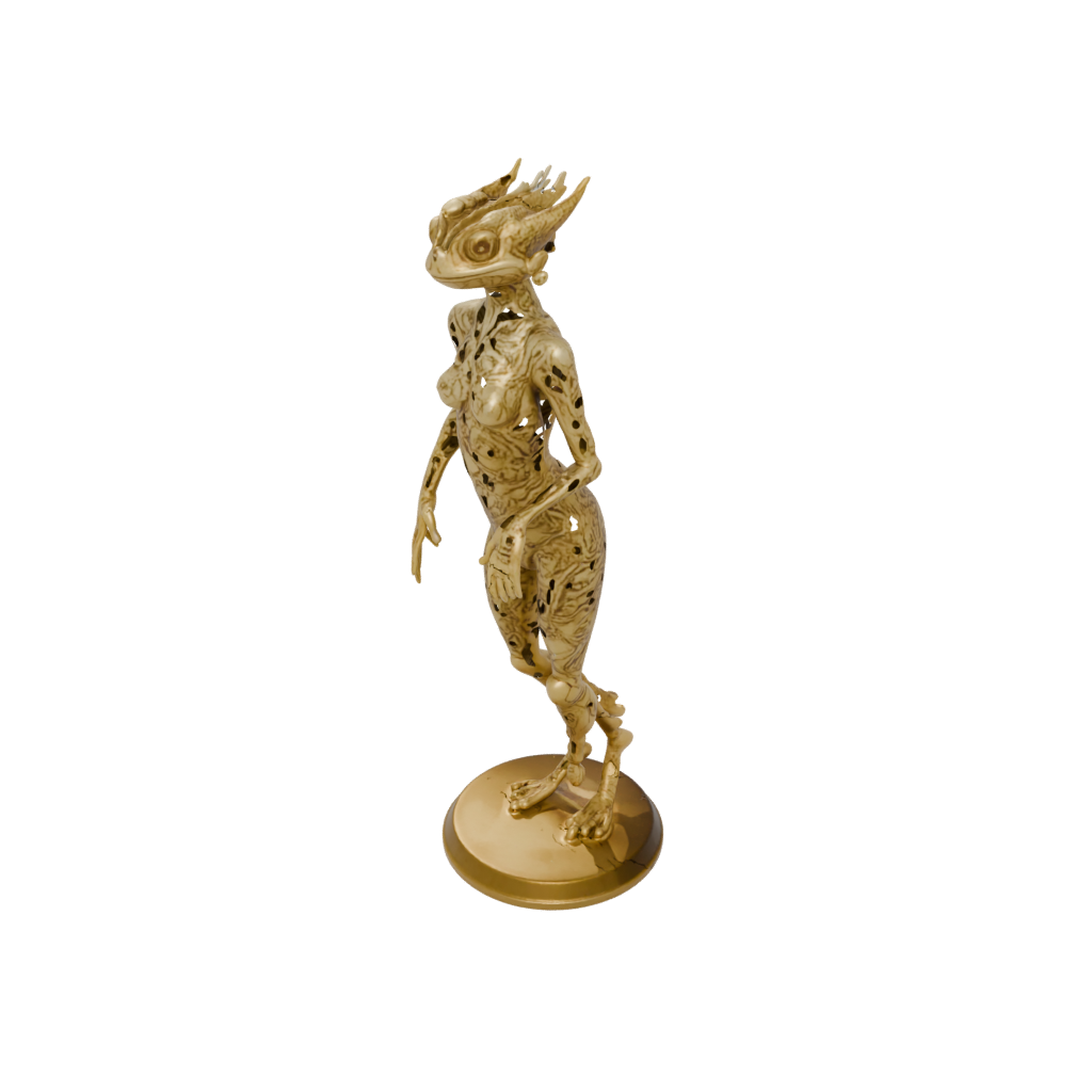 Gold Floral Flexi Chameleon