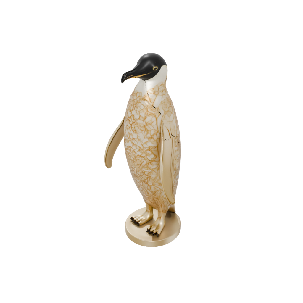 Gold Floral Flexi Emperor Penguin