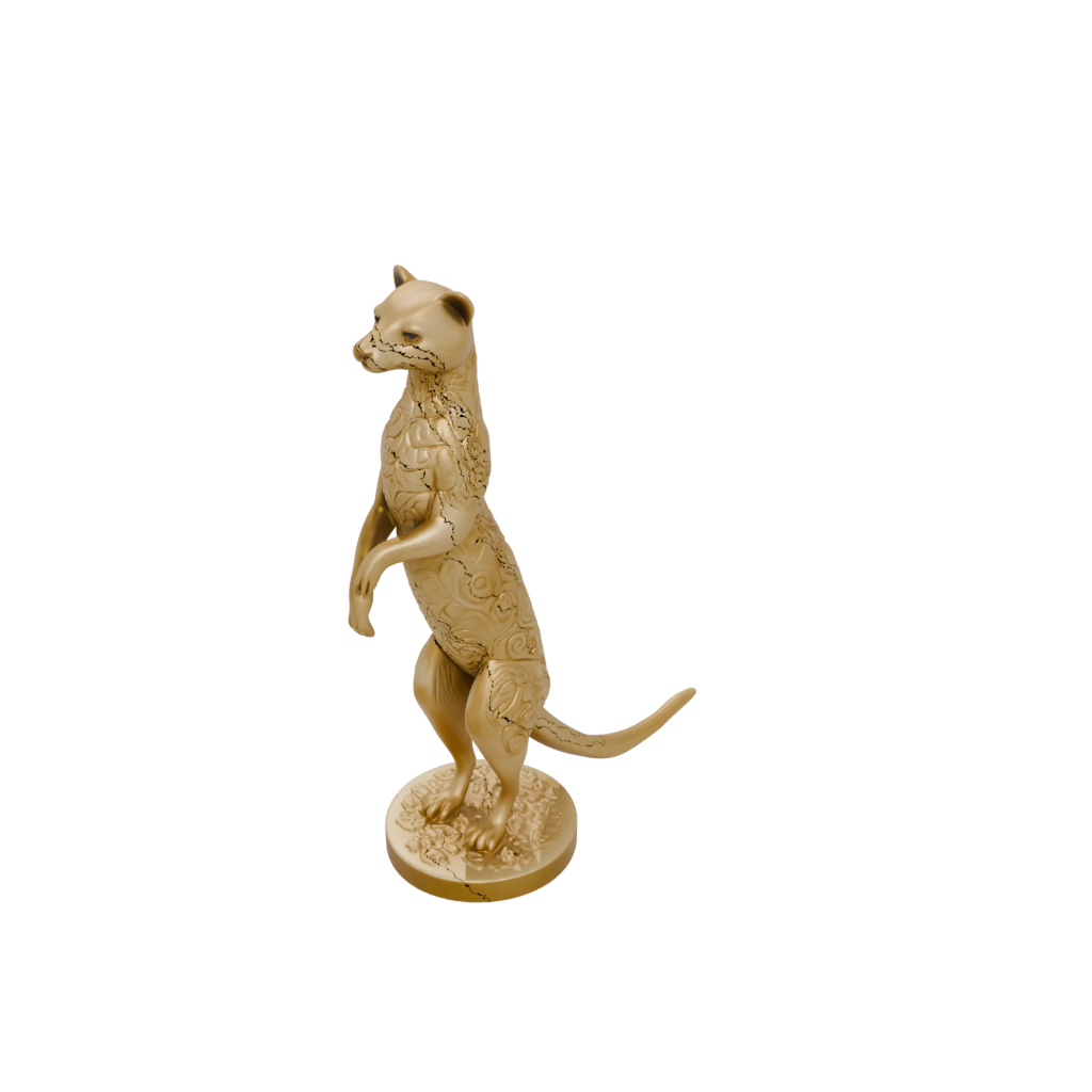 Gold Floral Flexi Ferret