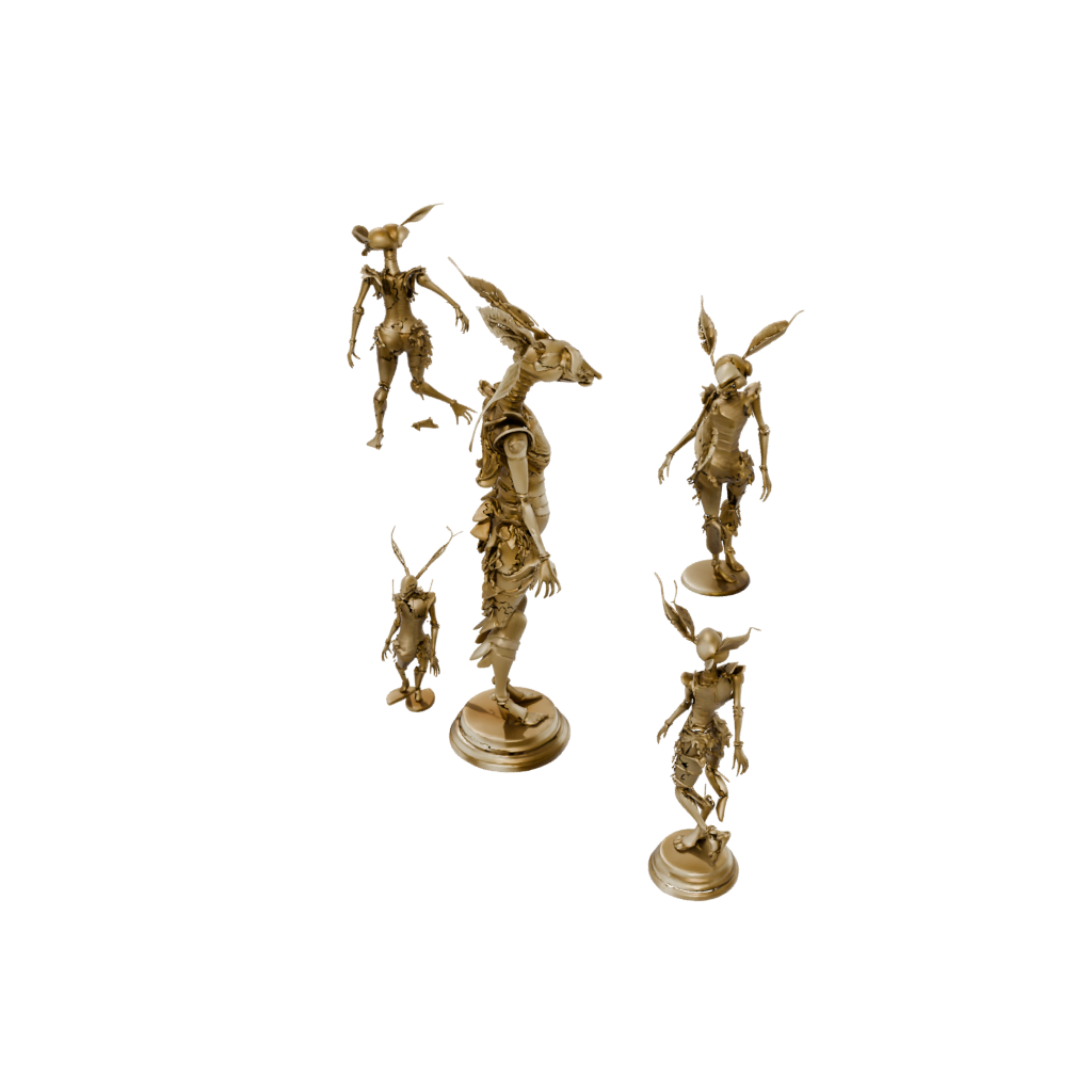 Gold Floral Flexi Mantis Shrimp