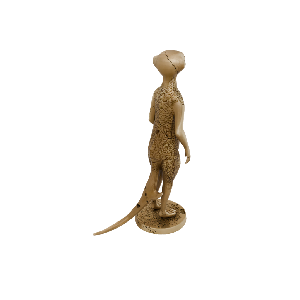 Gold Floral Flexi Meerkat