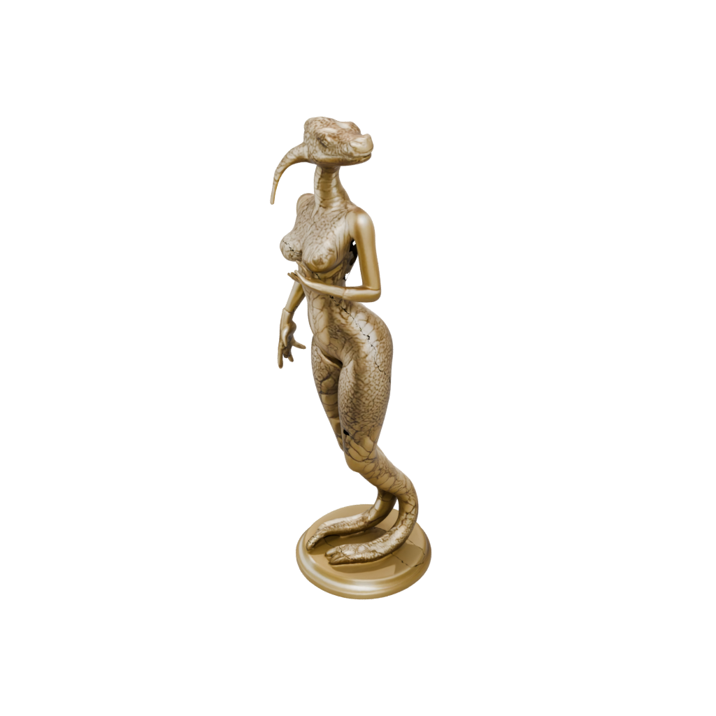 Gold Floral Flexi Rattlesnake