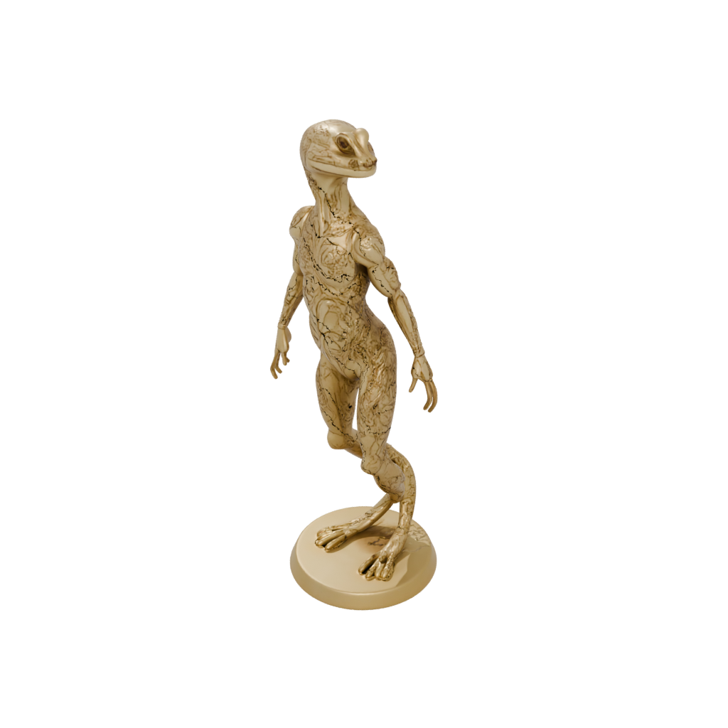 Gold Floral Flexi Salamander