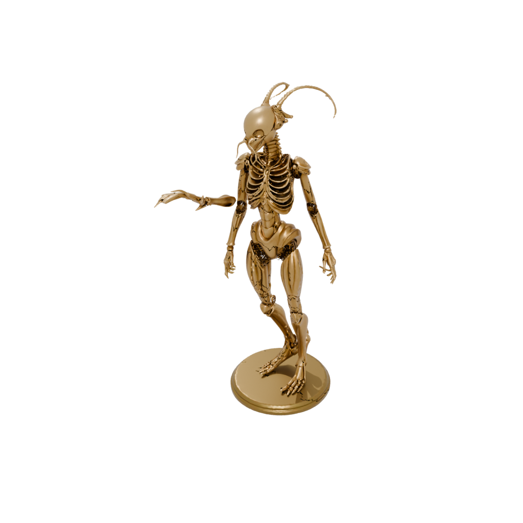Gold Floral Flexi Scorpion