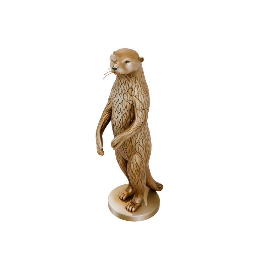 Gold Floral Flexi Sea Otter