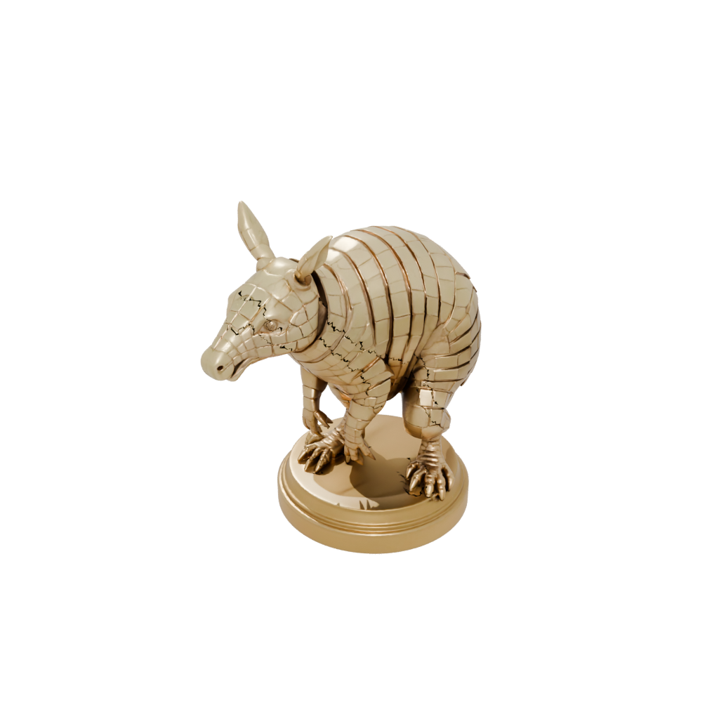 Gold Geo Flexi Armadillo