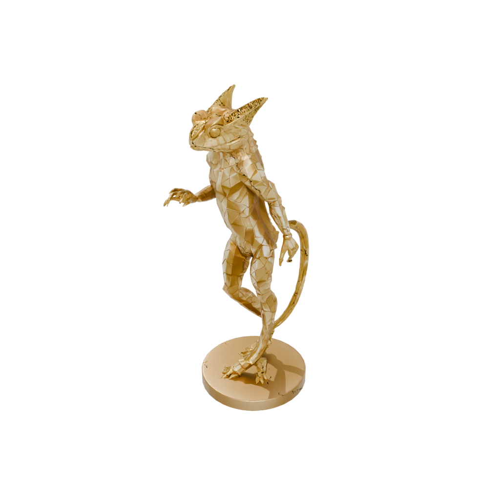 Gold Geo Flexi Chameleon
