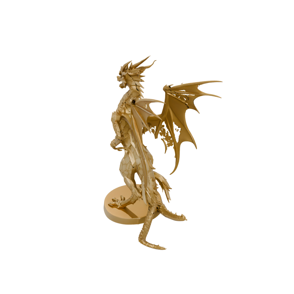 Gold Geo Flexi Dragon