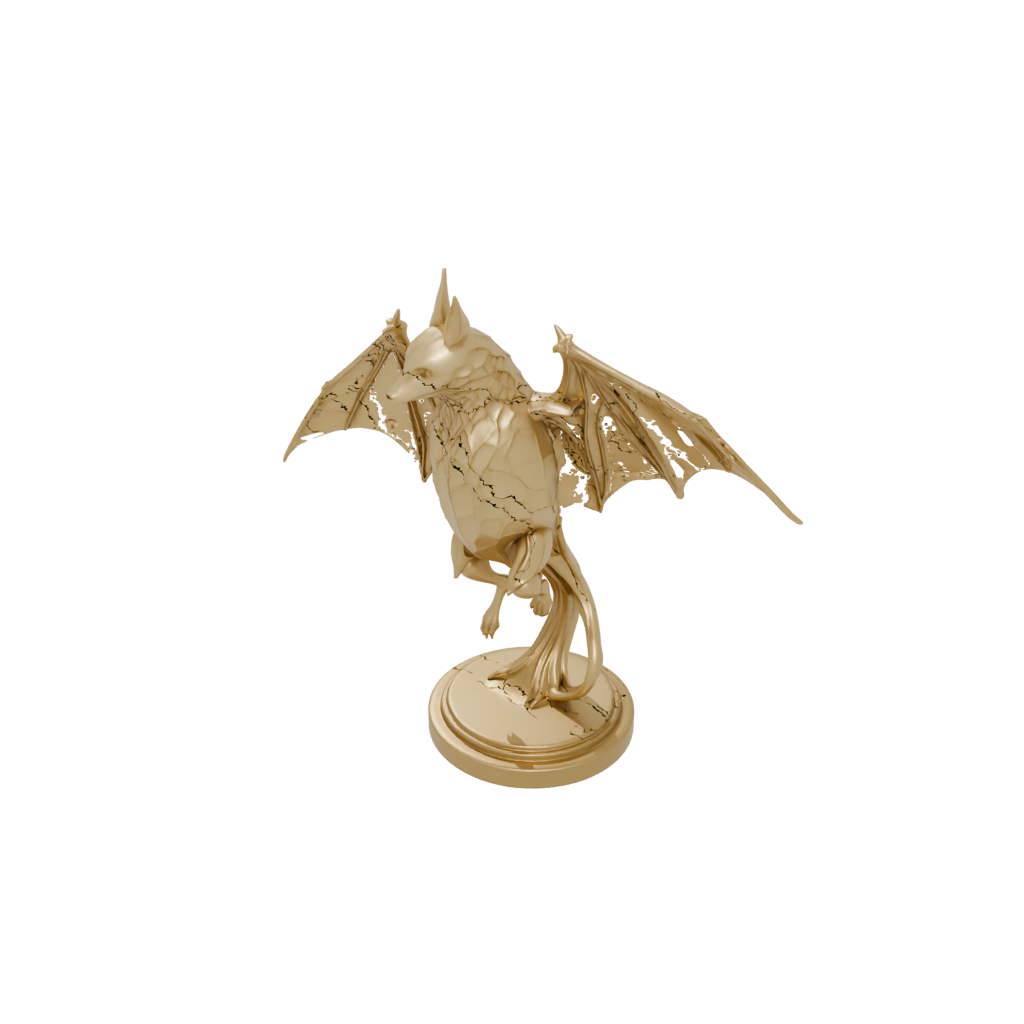 Gold Geo Flexi Fruit Bat