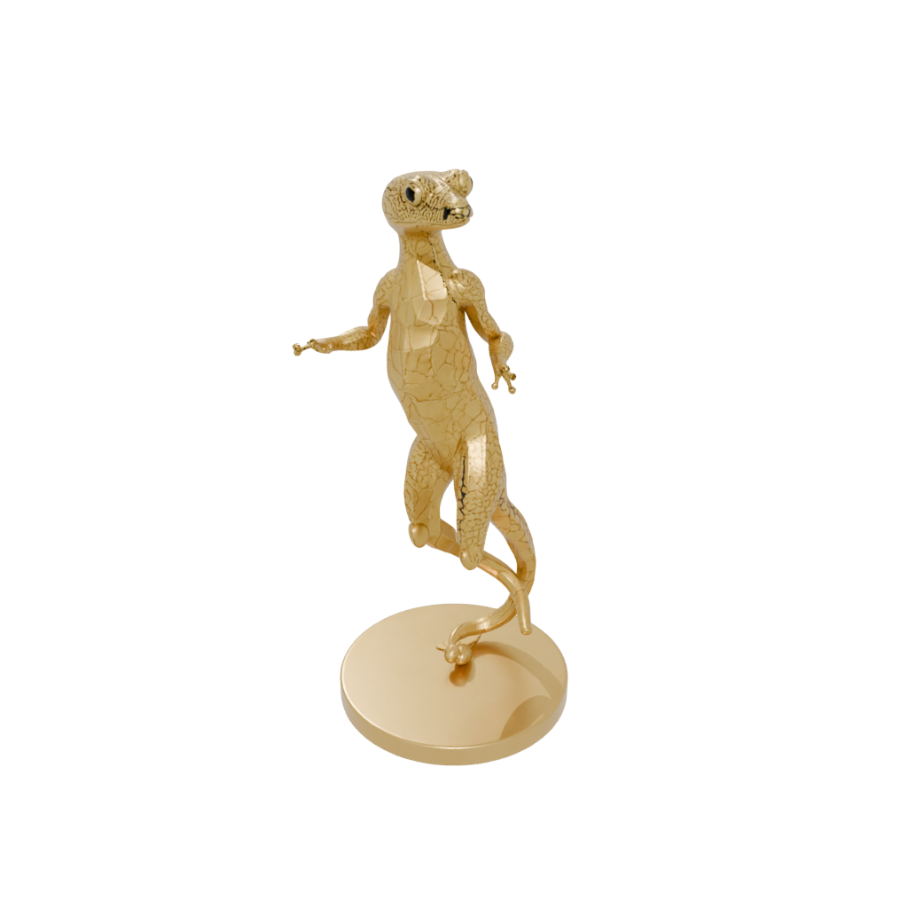 Gold Geo Flexi Gecko
