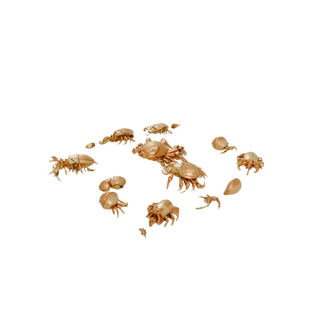 Gold Geo Flexi Hermit Crab