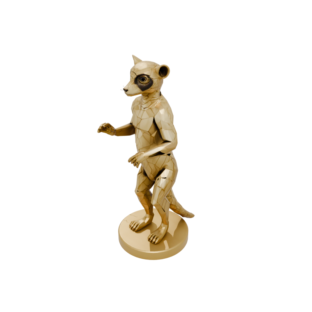 Gold Geo Flexi Lemur
