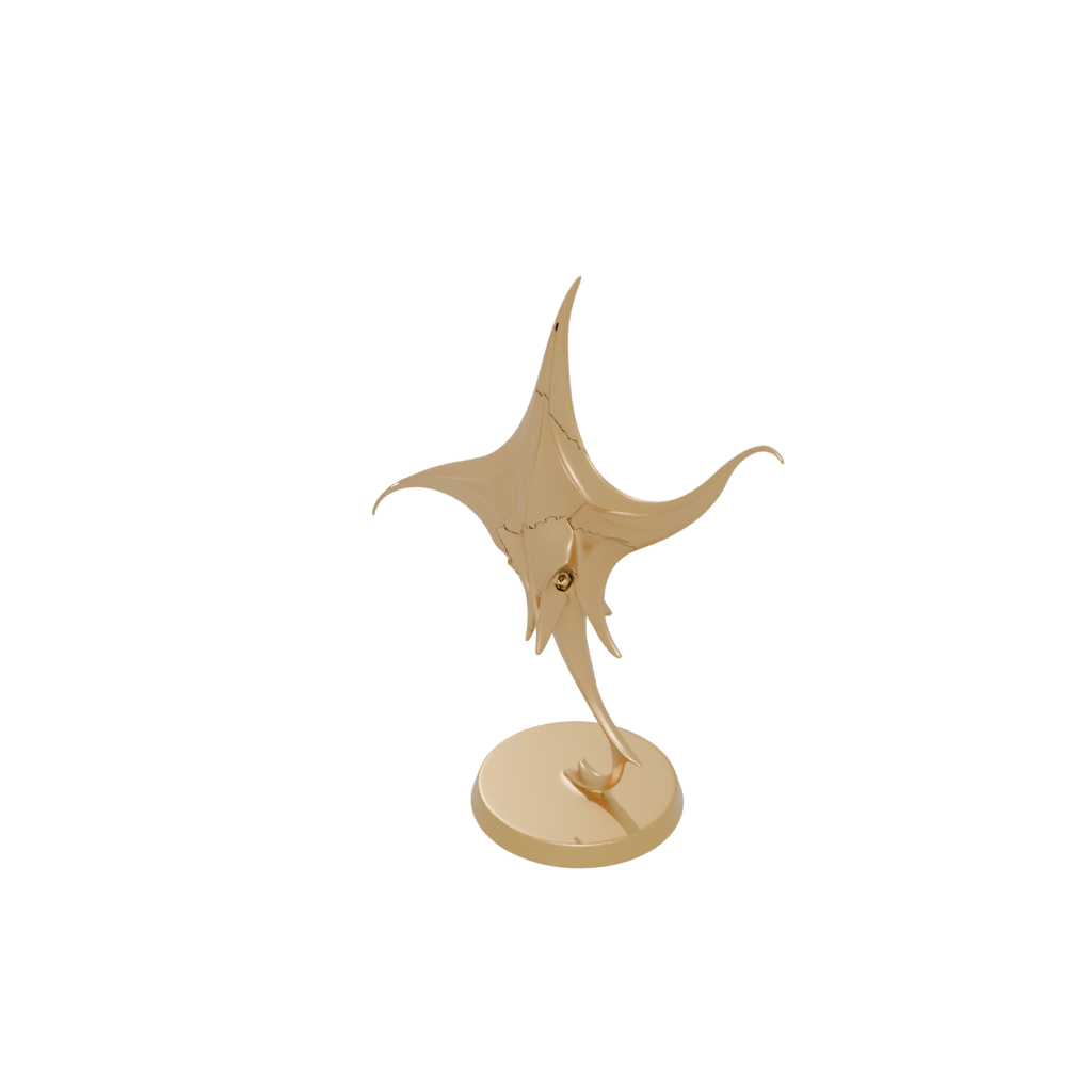 Gold Geo Flexi Manta Ray