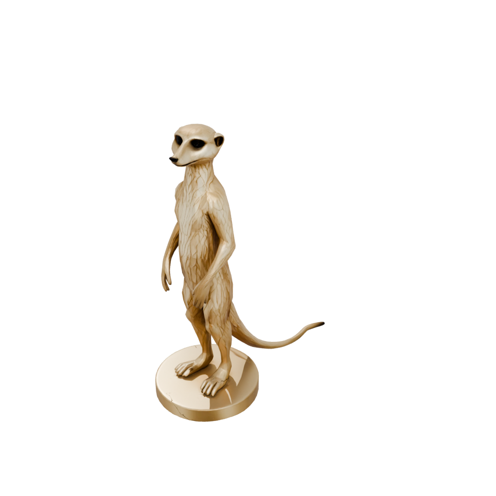 Gold Geo Flexi Meerkat
