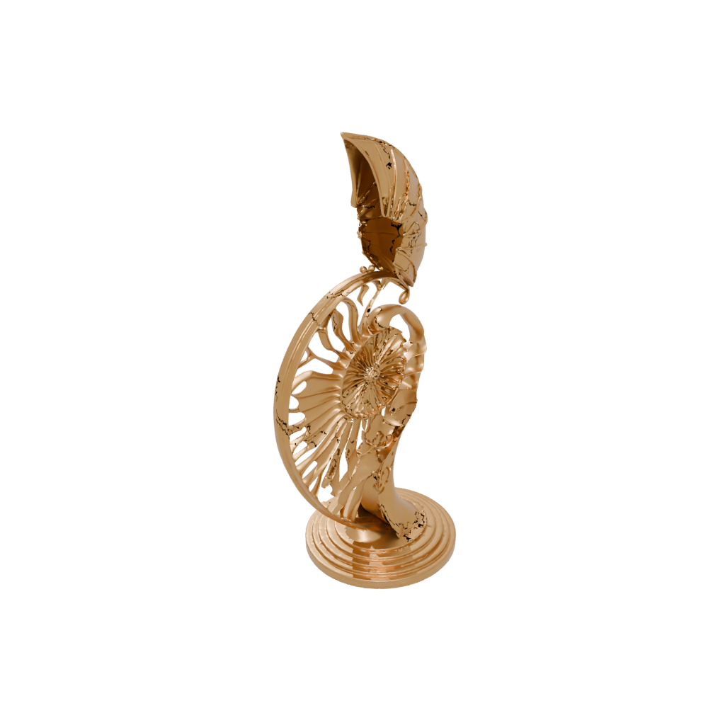 Gold Geo Flexi Nautilus