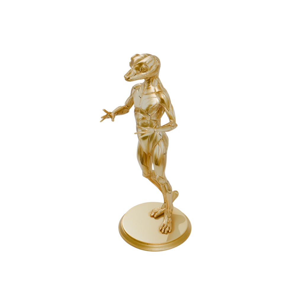 Gold Geo Flexi Newt