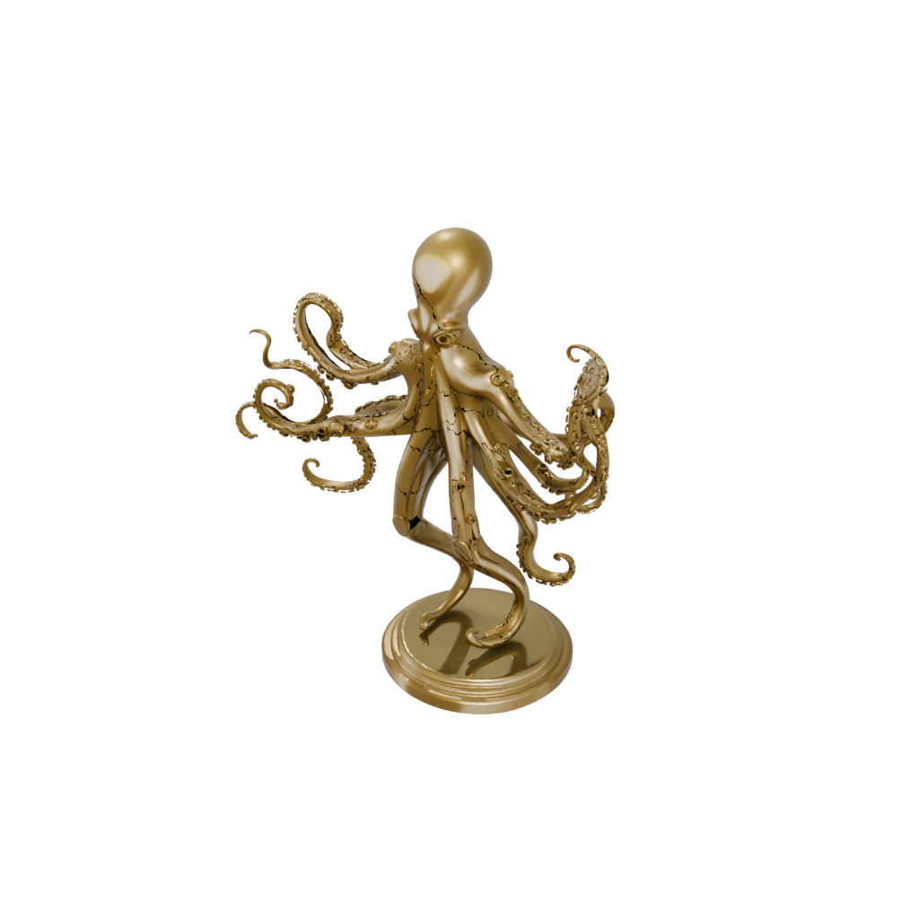 Gold Geo Flexi Octopus