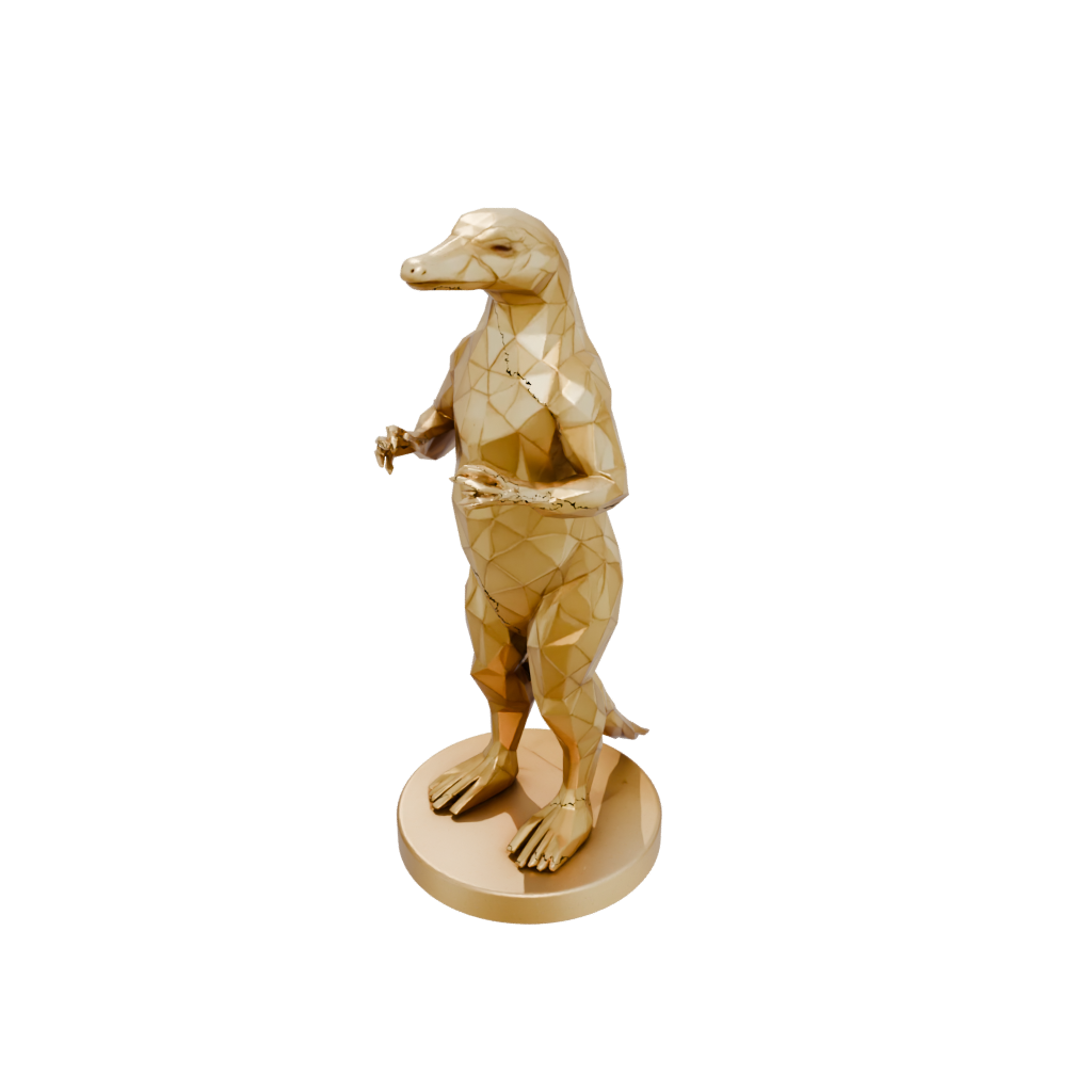 Gold Geo Flexi Platypus