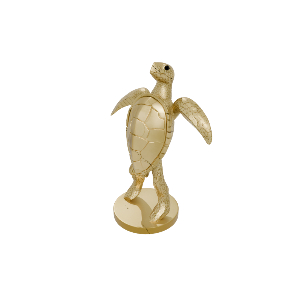 Gold Geo Flexi Sea Turtle
