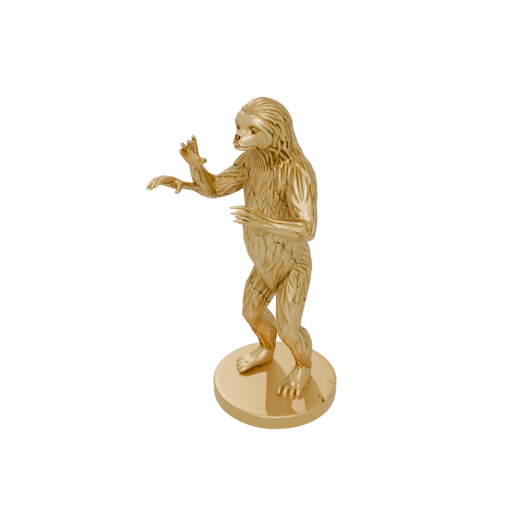 Gold Geo Flexi Sloth