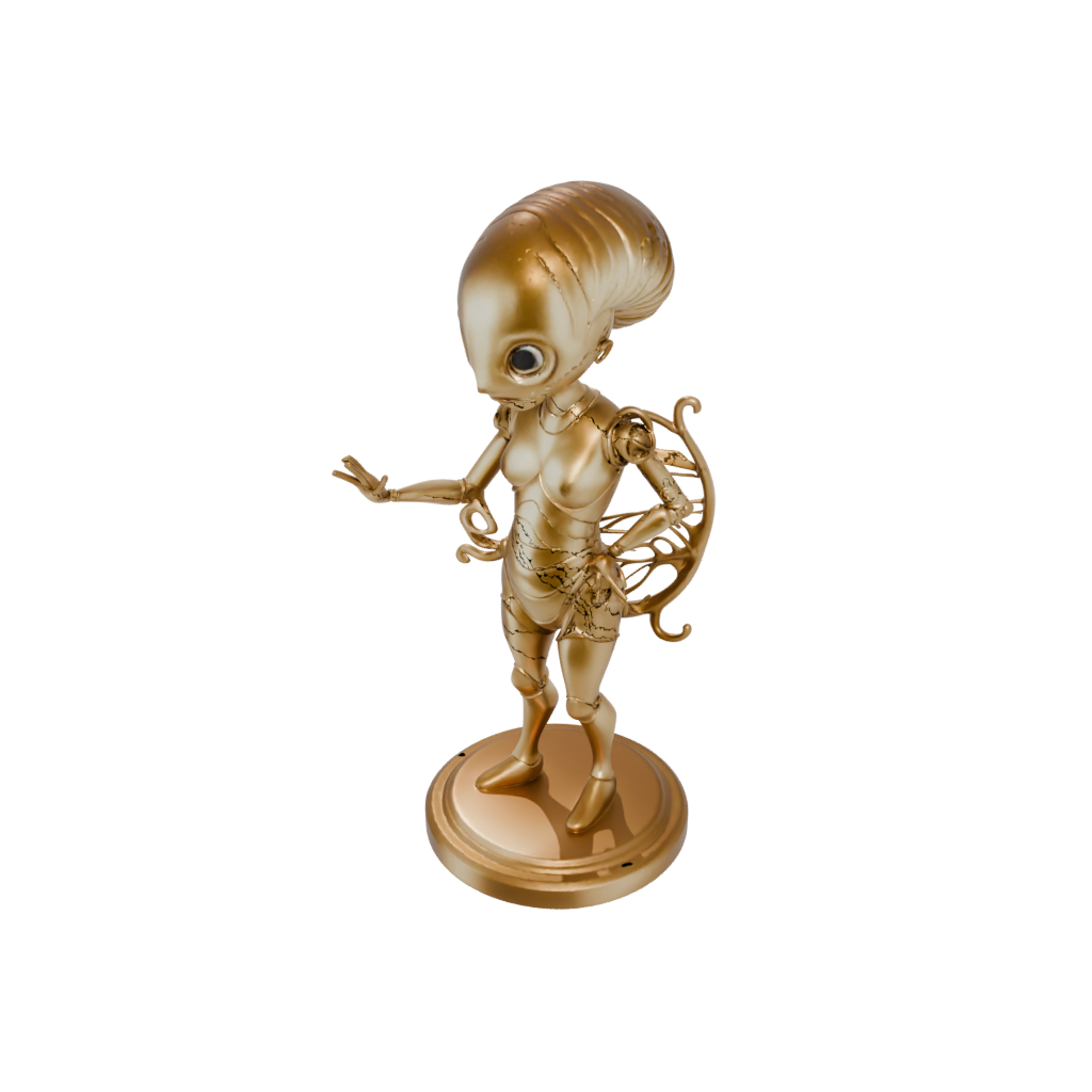 Gold Kawaii Flexi Nautilus
