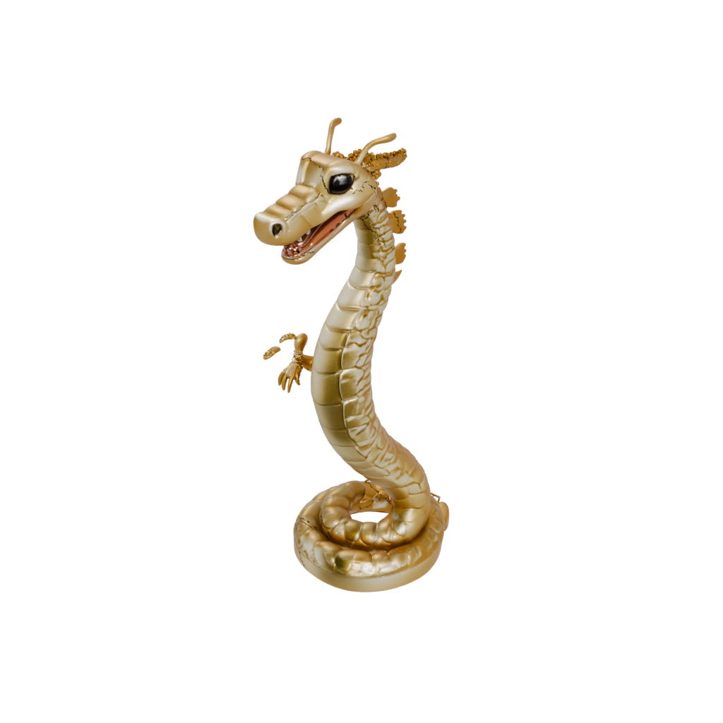 Gold Kawaii Flexi Rattlesnake