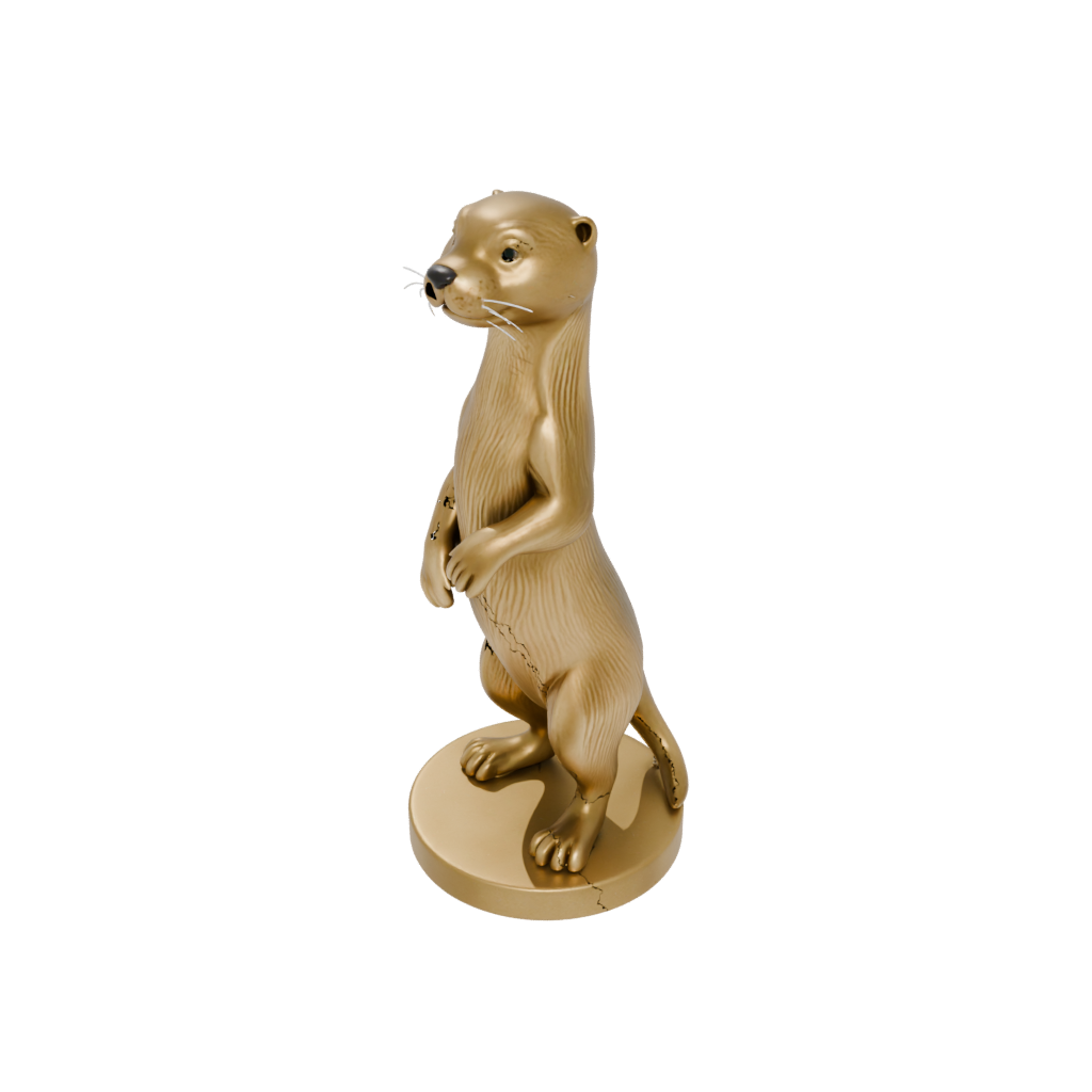 Gold Kawaii Flexi River Otter