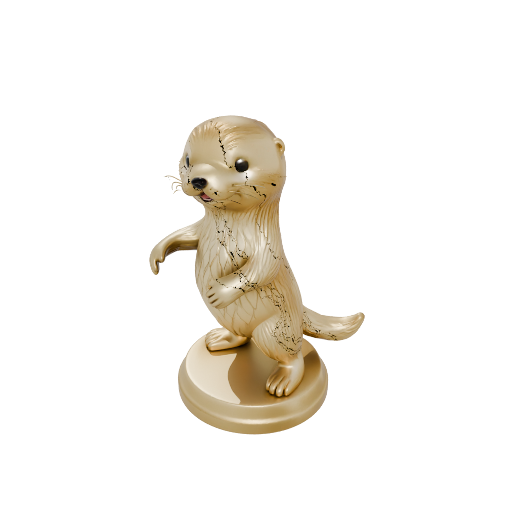 Gold Kawaii Flexi Sea Otter
