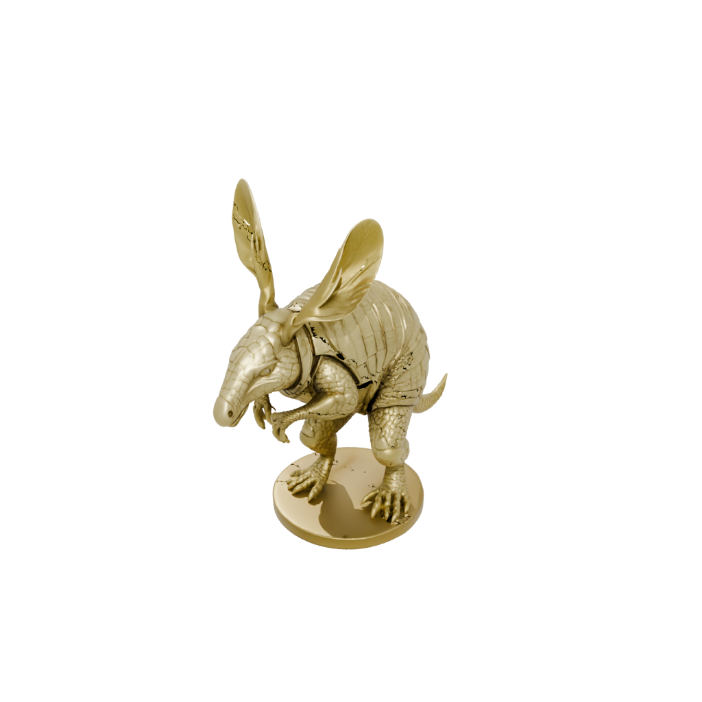 Gold Realistic Flexi Armadillo