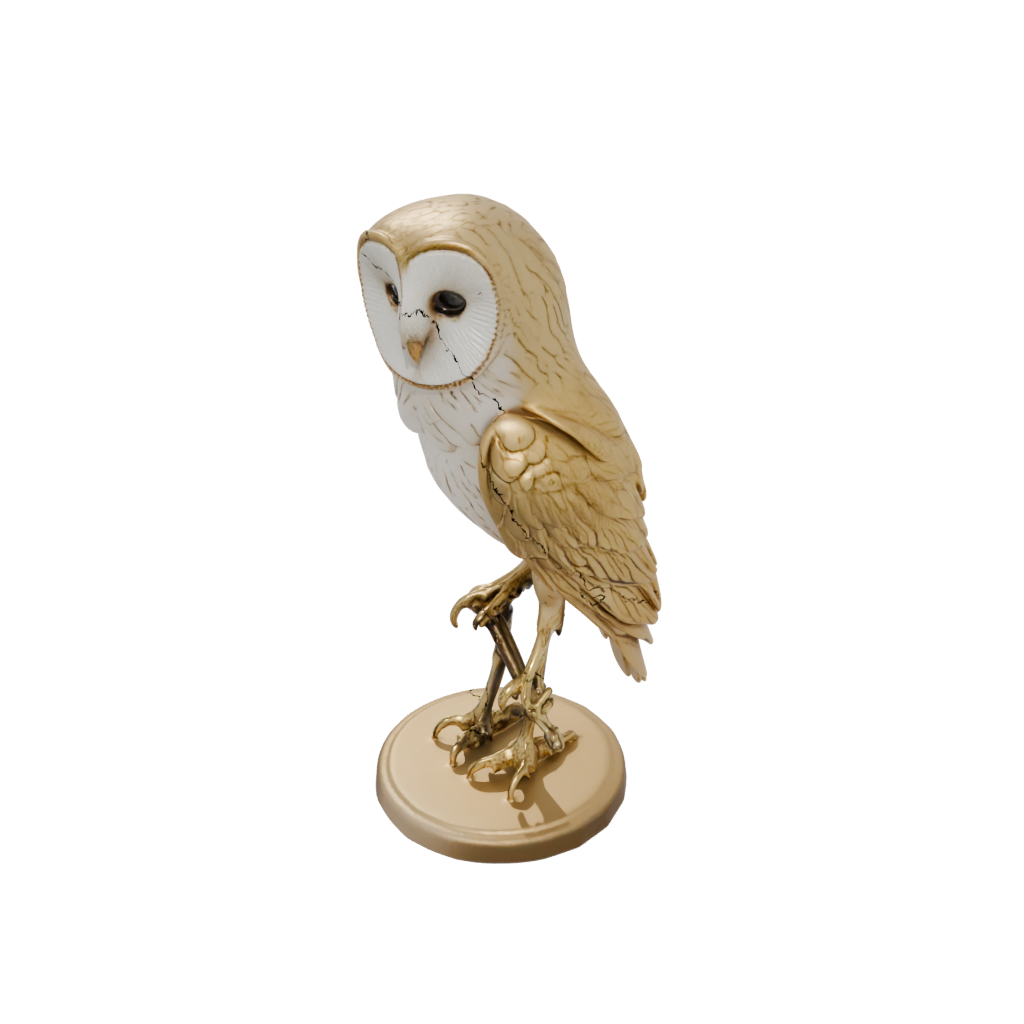 Gold Realistic Flexi Barn Owl