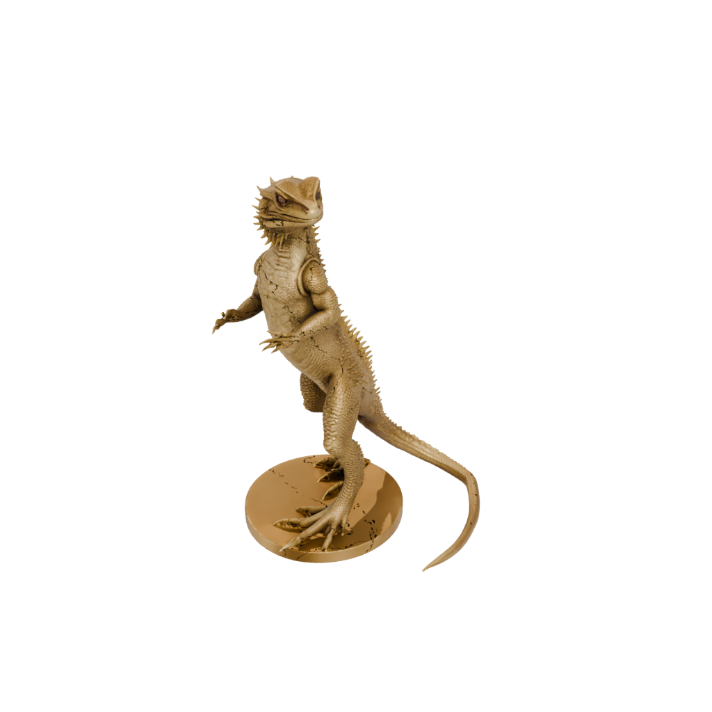 Gold Realistic Flexi Bearded Dragon