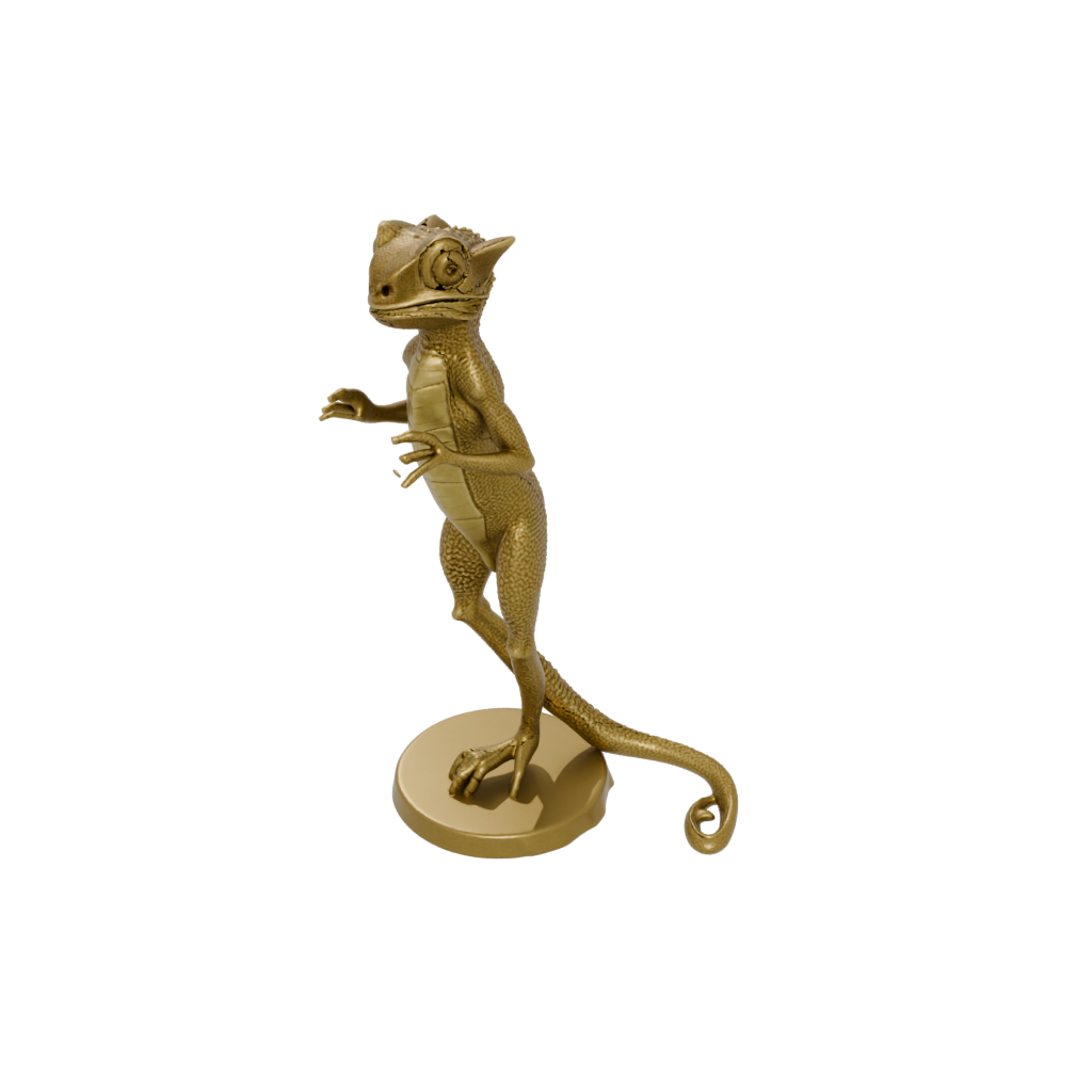 Gold Realistic Flexi Chameleon