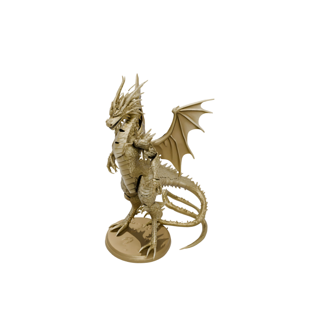Gold Realistic Flexi Dragon
