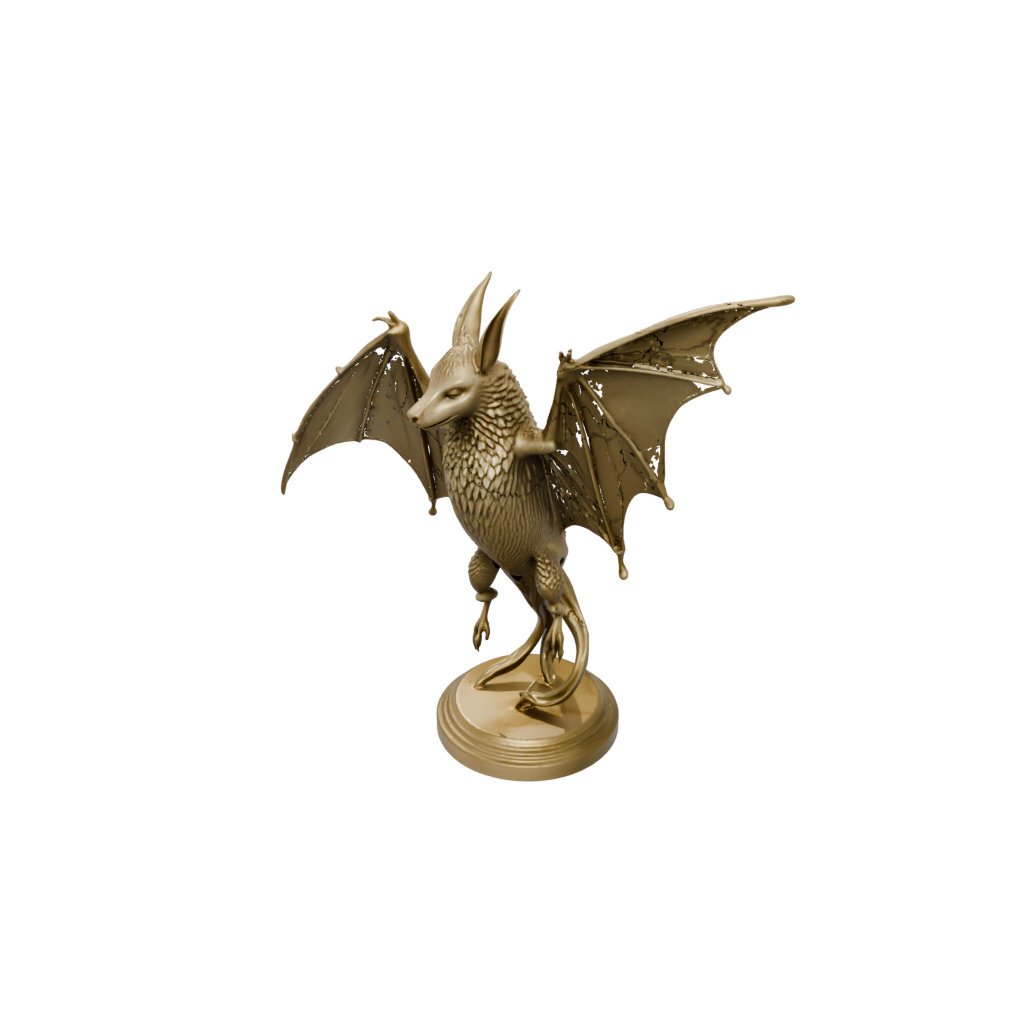 Gold Realistic Flexi Fruit Bat