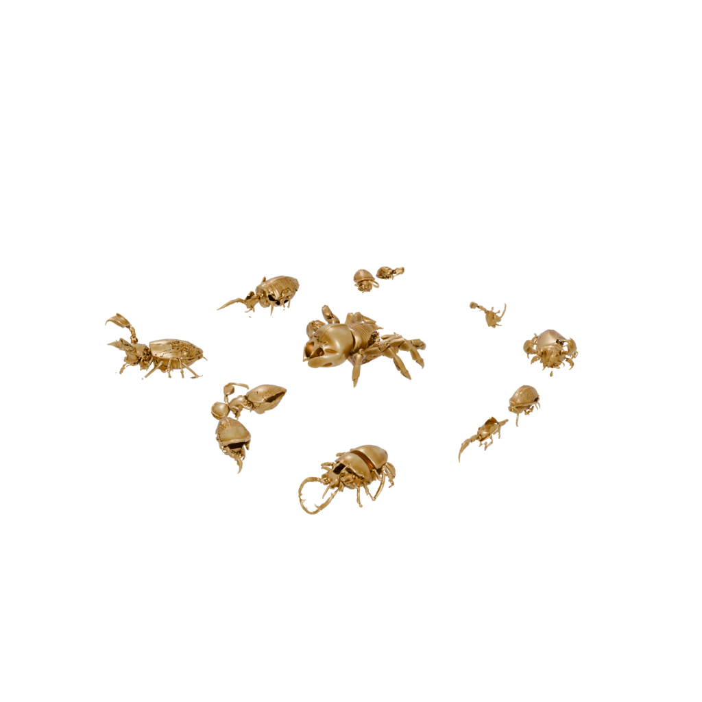 Gold Realistic Flexi Hermit Crab