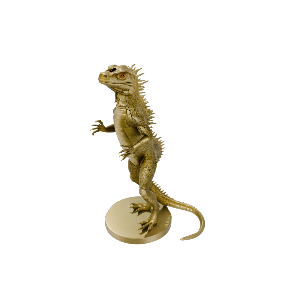 Gold Realistic Flexi Iguana