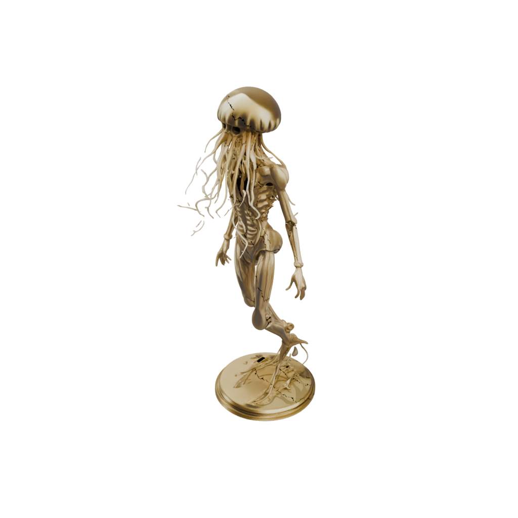 Gold Realistic Flexi Jellyfish