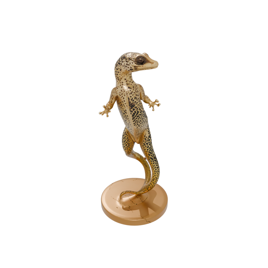 Gold Realistic Flexi Leopard Gecko