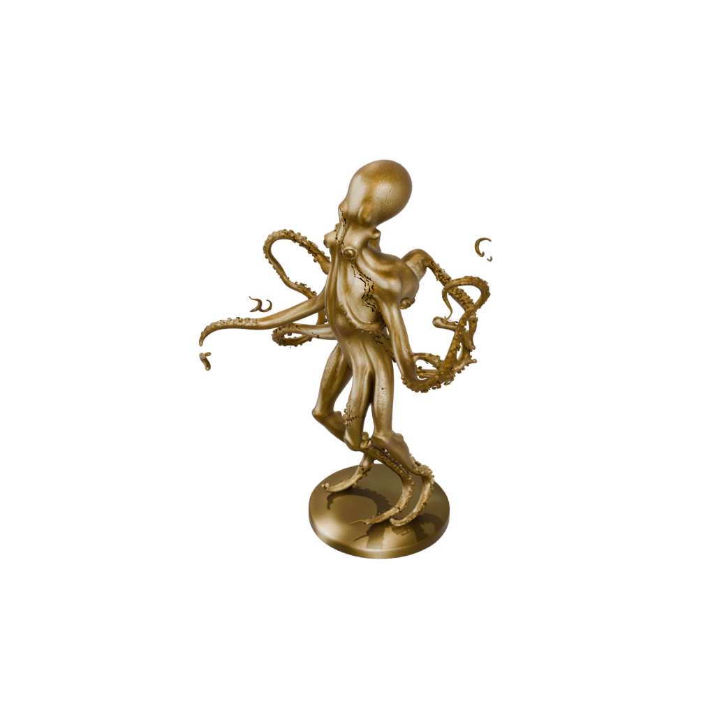 Gold Realistic Flexi Octopus