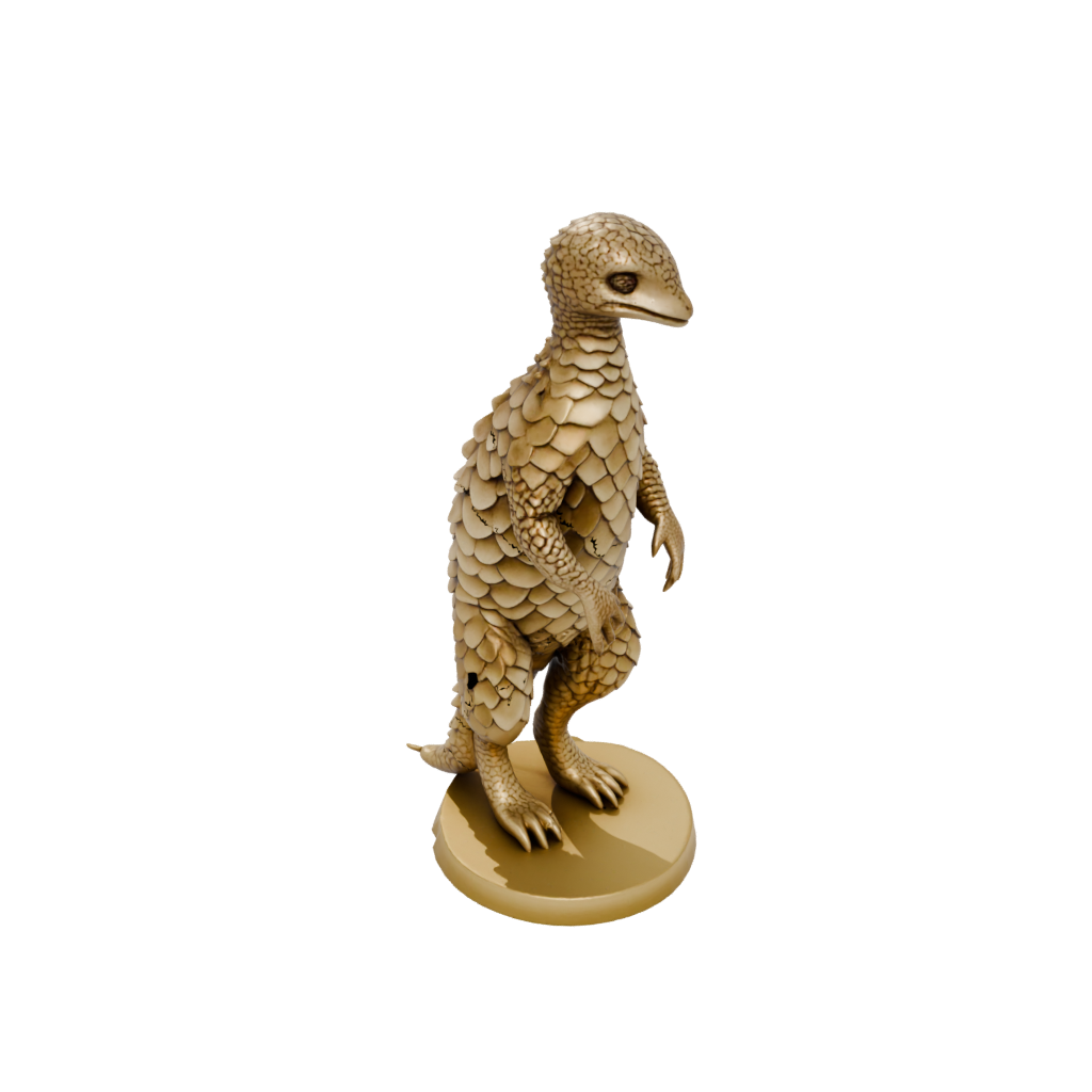 Gold Realistic Flexi Pangolin