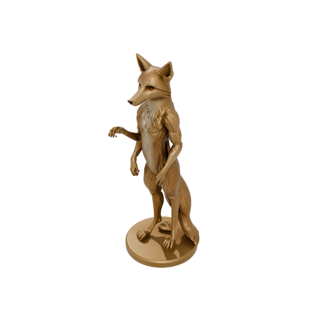 Gold Realistic Flexi Red Fox