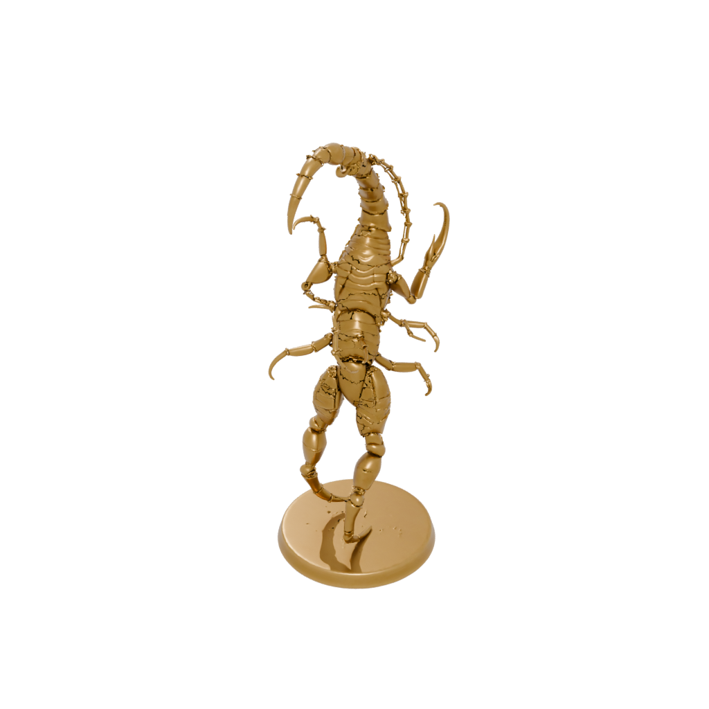 Gold Realistic Flexi Scorpion
