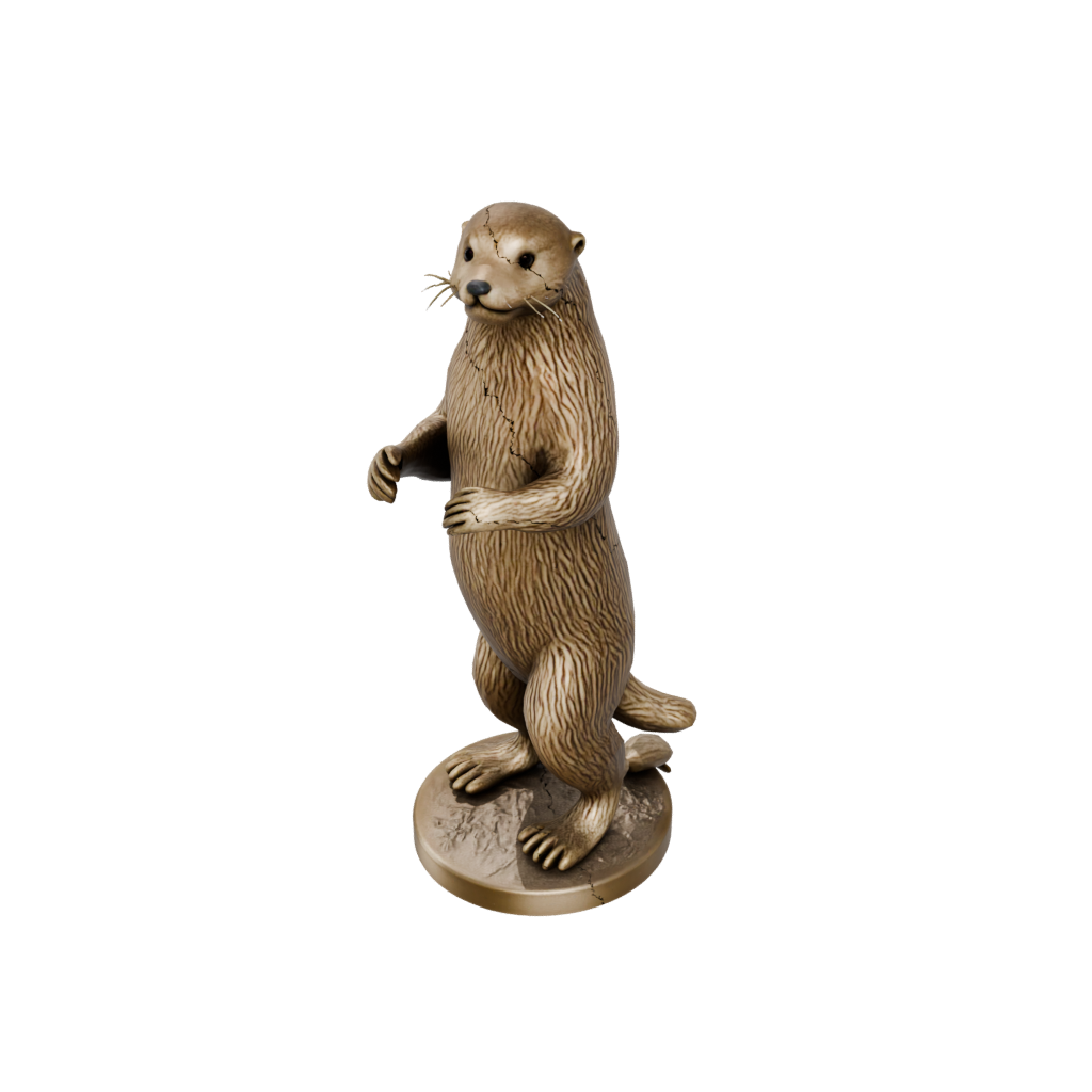 Gold Realistic Flexi Sea Otter