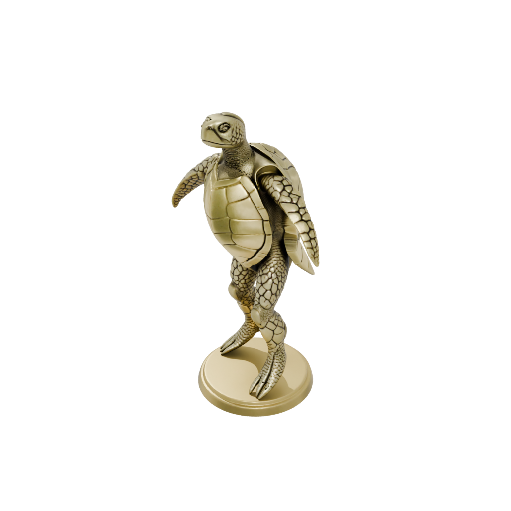 Gold Realistic Flexi Sea Turtle