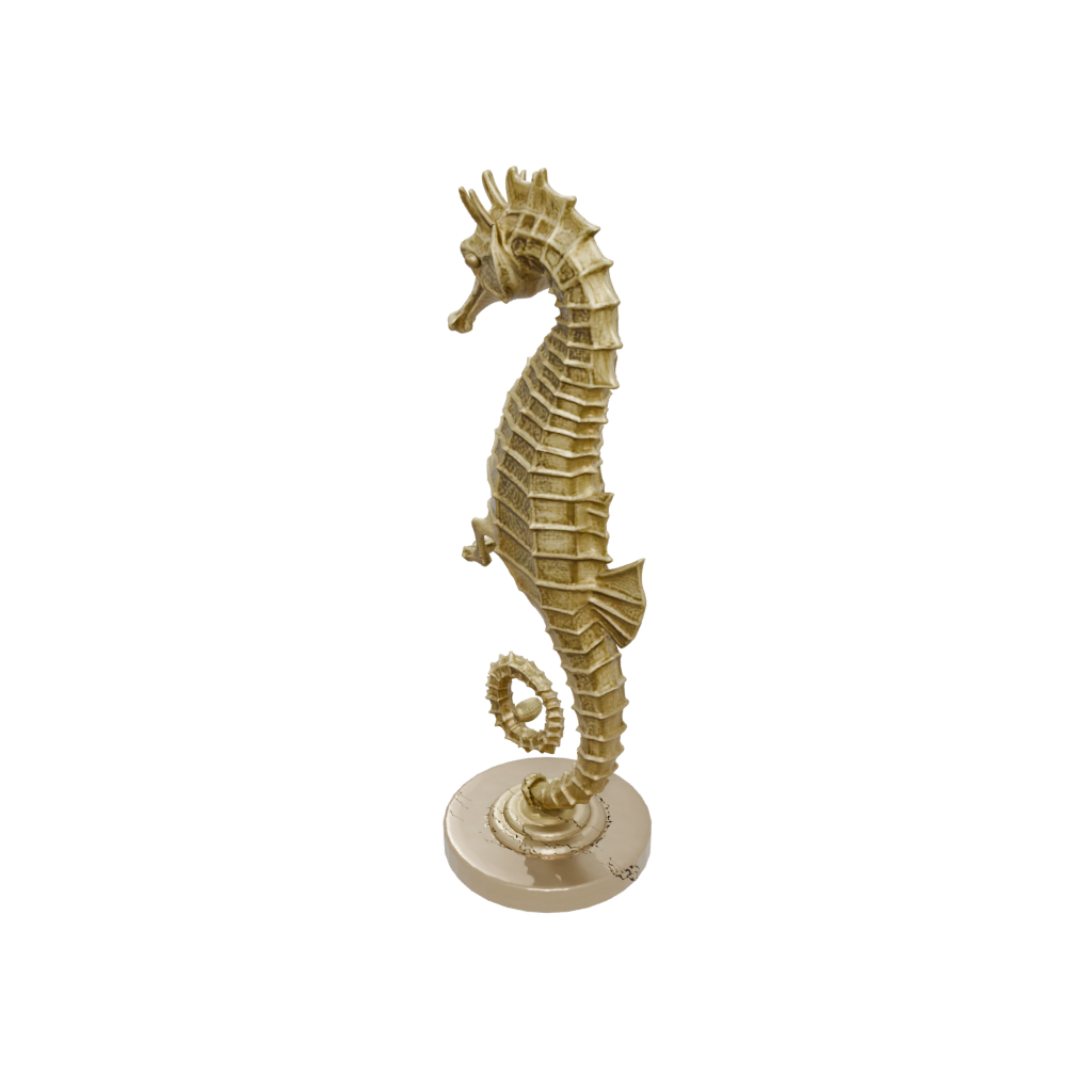 Gold Realistic Flexi Seahorse