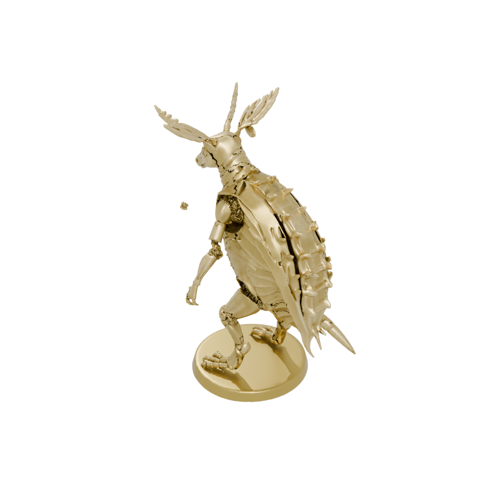 Gold Skeleton Flexi Armadillo