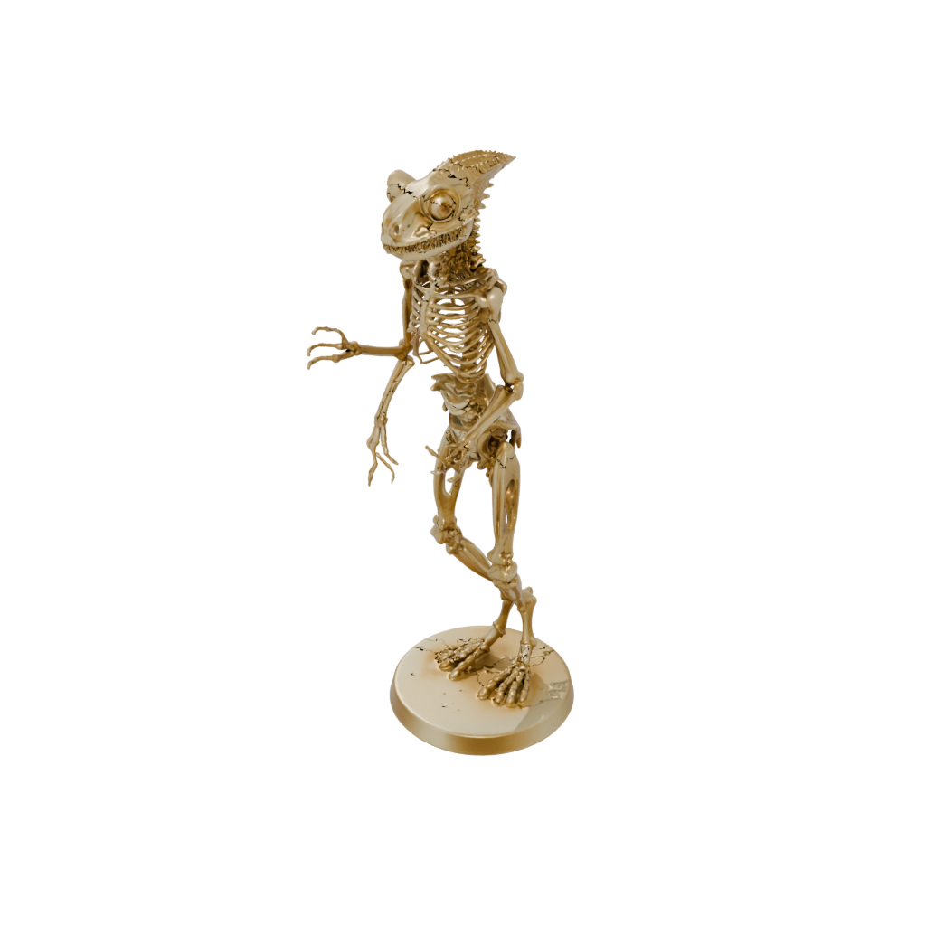 Gold Skeleton Flexi Chameleon