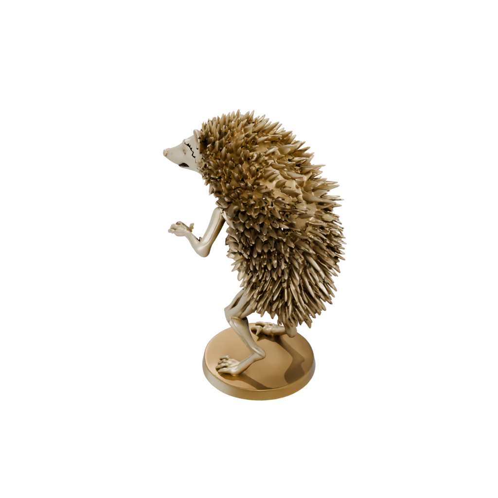 Gold Skeleton Flexi Hedgehog