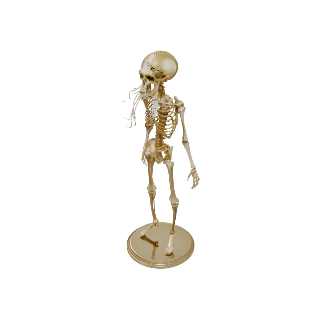 Gold Skeleton Flexi Jellyfish