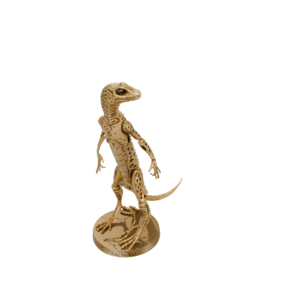 Gold Skeleton Flexi Leopard Gecko